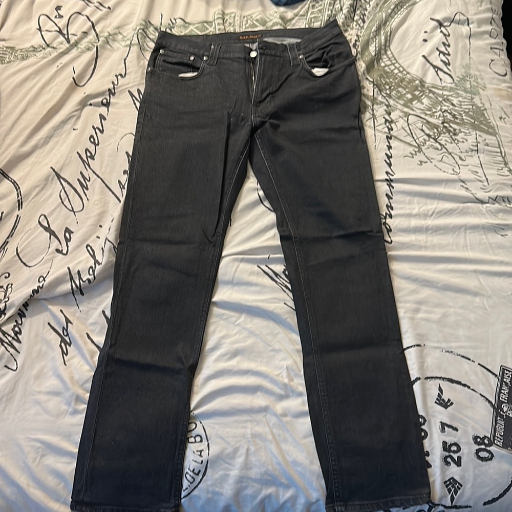 Nudie Jeans / Thin Finn / Back 2 Black / 36w 34l